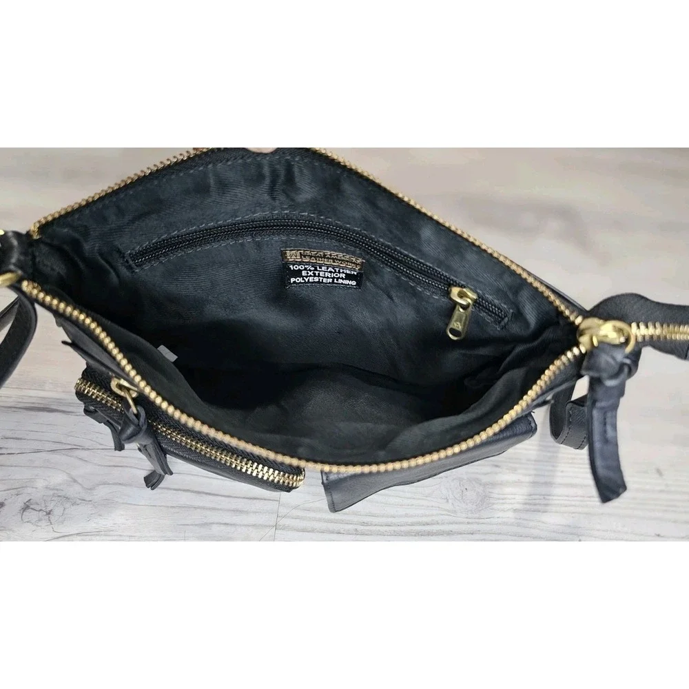 Great American Leather Works, Crossbody, Shoulder‎ Bag or Purse, Black